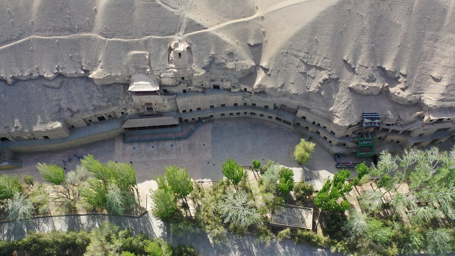 Dunhuang dà vita all'architettura raffigurata nei murales con la tecnologia 3D