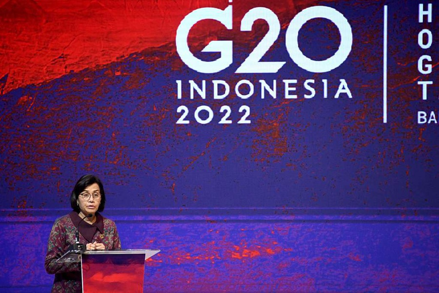 Il ministro delle Finanze indonesiano Sri Mulyani Indrawati 