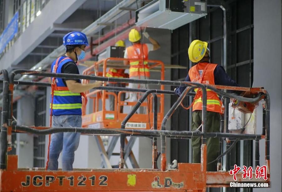 Hainan, aperto ospedale provvisorio per l'emergenza Covid