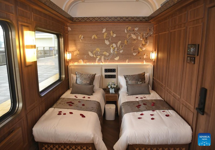 Treno turistico a tema panda debutta a Chengdu