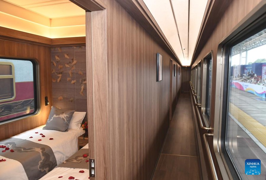 Treno turistico a tema panda debutta a Chengdu