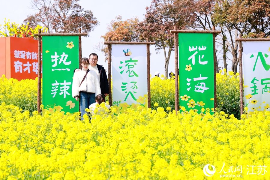 Nanjing: mare di fiori di colza attiva l'economia primaverile