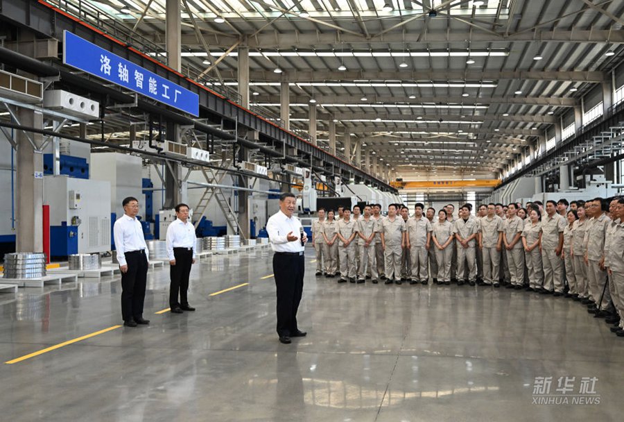 Ispezione di Xi Jinping a Luoyang