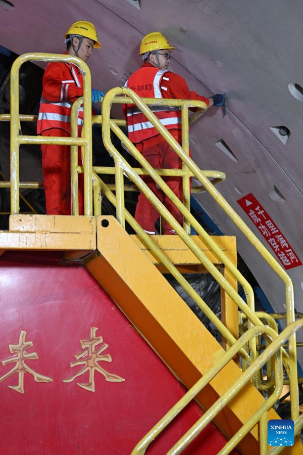 In costruzione il tunnel Jingu Haihe della ferrovia ad alta velocità Tianjin-Weifang
