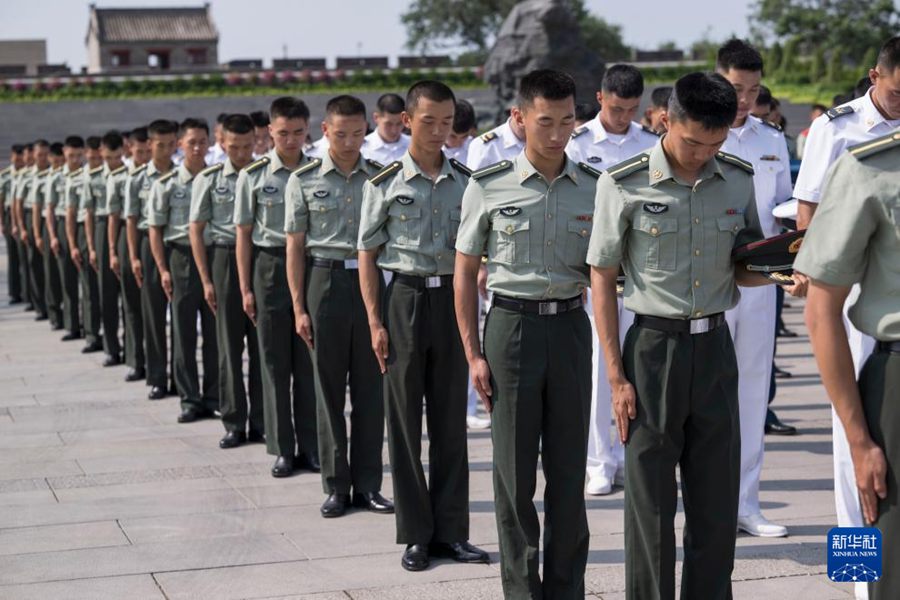 Beijing, cerimonia commemorativa 88esimo anniversario scoppio della Guerra di resistenza contro aggressione giapponese