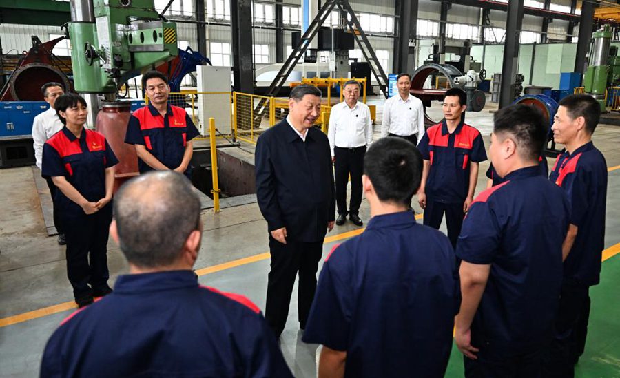Visita di Xi Jinping nello Shanxi: promuovere la trasformazione dell'economia basata sulle risorse