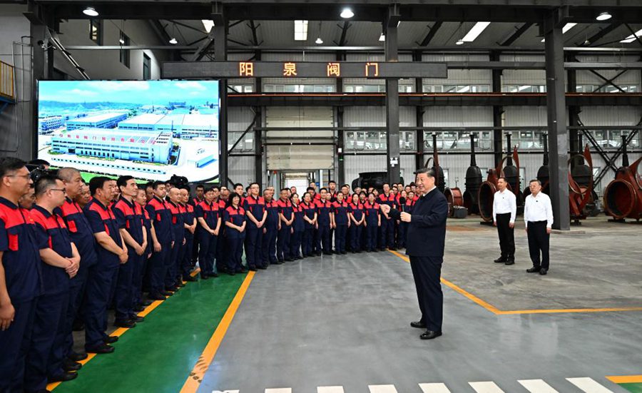 Visita di Xi Jinping nello Shanxi: promuovere la trasformazione dell'economia basata sulle risorse