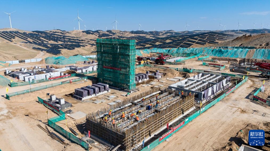 Progetto fotovoltaico da 3.000 MW avanza costantemente a Zhongwei, Ningxia