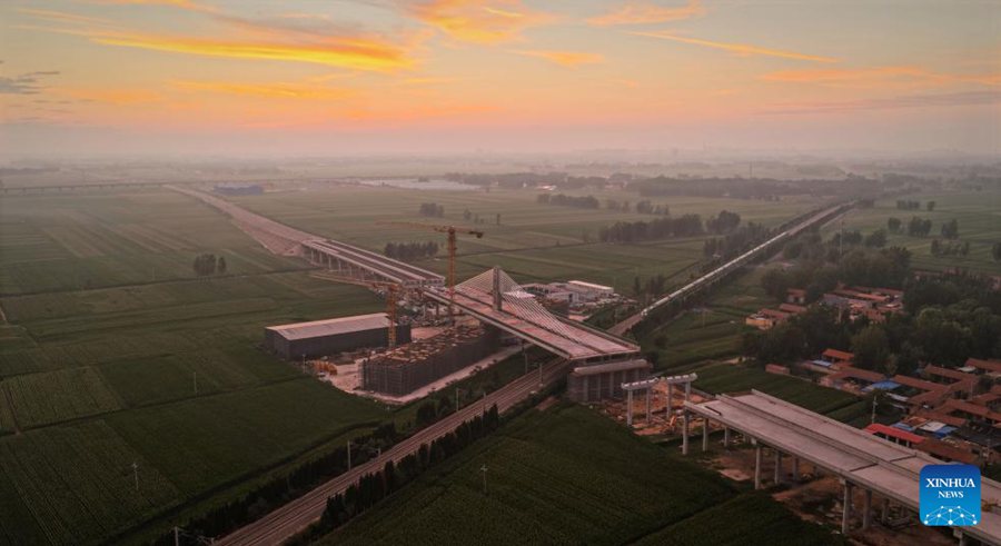 Ponte strallato nello Shandong ruotato nella posizione prevista