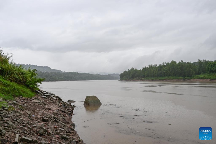 Vista del fiume Qujiang nel distretto di Hechuan, nella municipalità di Chongqing, Cina sud-occidentale. (11 agosto 2025 - Xinhua/Wang Quanchao)
