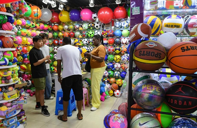 Yiwu registra un picco di ordini di prodotti sportivi