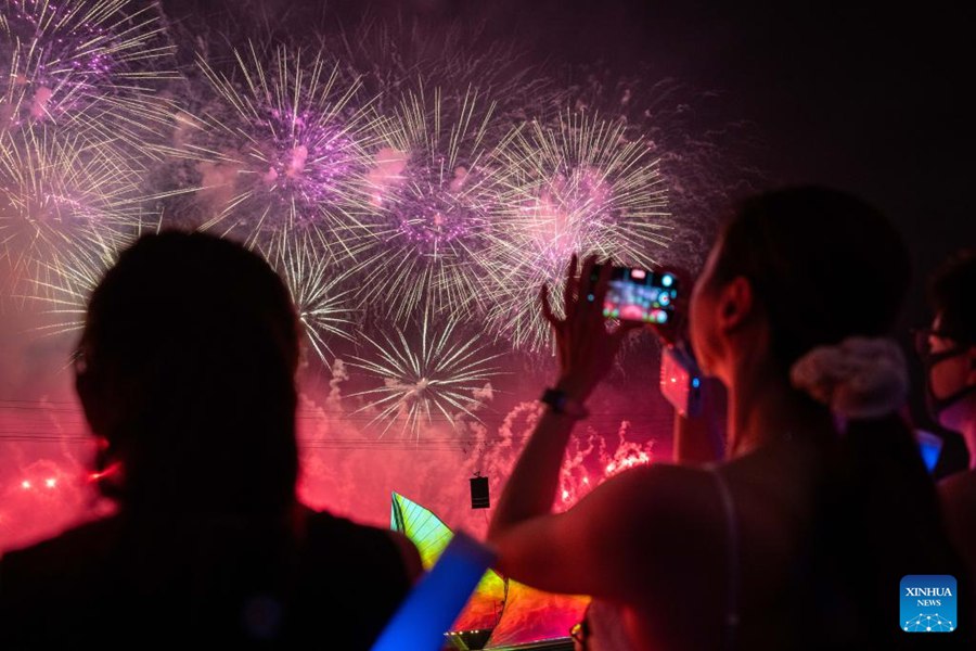 Spettacolo pirotecnico creativo organizzato nella 