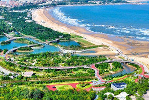 Costruzione di baie splendide nello Shandong, Cina orientale