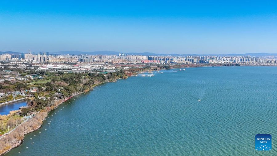 Yunnan, la qualità dell'acqua del Lago Dianchi mantiene un livello elevato