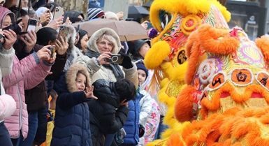 Robot aggiunge un tocco futuristico alla parata del Capodanno cinese a Parigi
