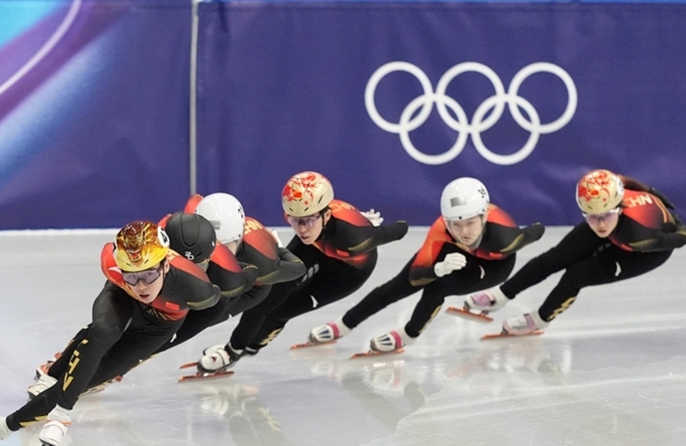 Milano-Cortina 2026| Allenamenti della squadra cinese di pattinaggio di velocità su short track