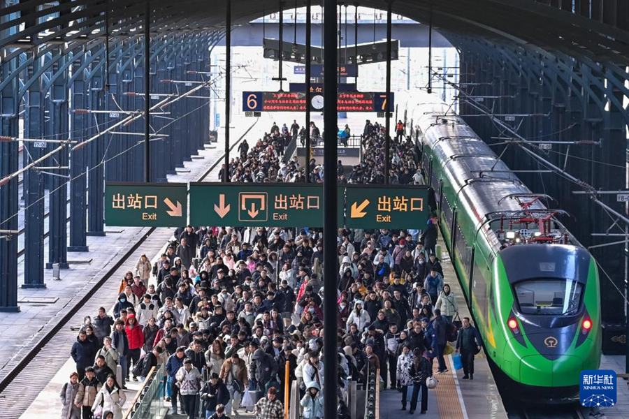 Le ferrovie cinesi registrano il picco massimo di rientro dopo la Festa di Primavera