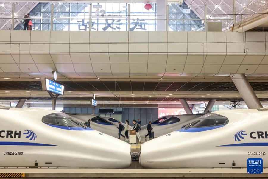 Le ferrovie cinesi registrano il picco massimo di rientro dopo la Festa di Primavera
