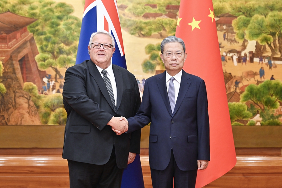 Colloquio tra Zhao Leji e il Presidente del Parlamento neozelandese