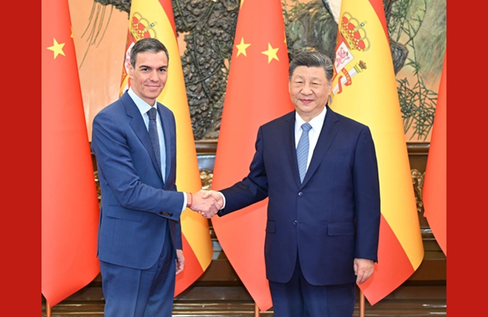 Incontro tra Xi Jinping e Pedro Sánchez