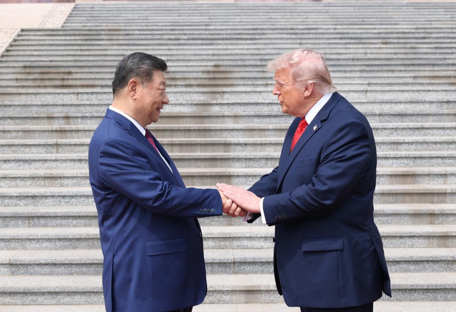 Xi Jinping: cerimonia di benvenuto per l'arrivo di Donald Trump