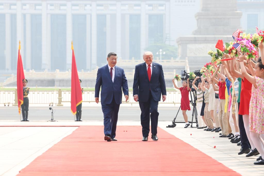Xi Jinping: cerimonia di benvenuto per l'arrivo di Donald Trump