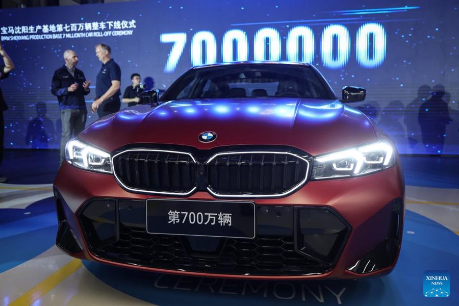 Il 7 milionesimo veicolo esce dalla base produttiva di Shenyang della BMW Brilliance, nel nord-est della Cina