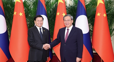 Li Qiang incontra Thongloun Sisoulith