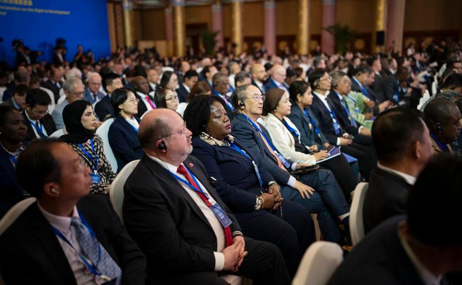 Partecipanti alla cerimonia di apertura del Forum sulla Governance Globale dei Diritti Umani del 2026 a Beijing, capitale della Cina. (11 giugno 2026 - Xinhua/Cai Yang)