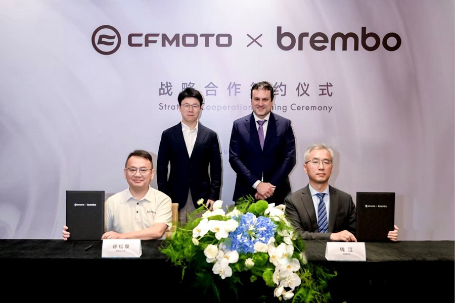 Brembo e CFMOTO collaborano per il progresso delle moto