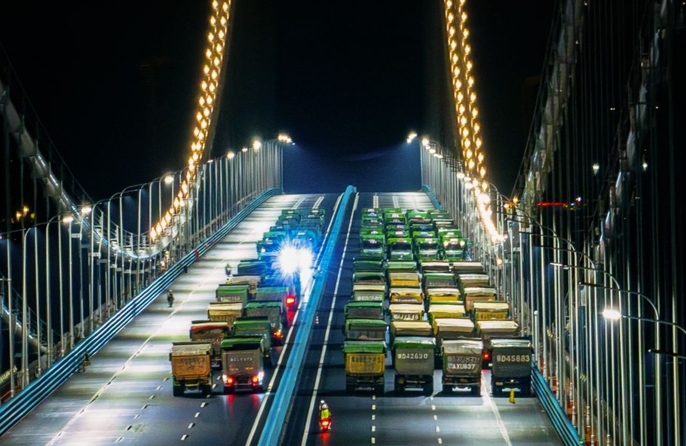 Hubei, avviati i test di carico sul Ponte Yanji sul fiume Yangtze