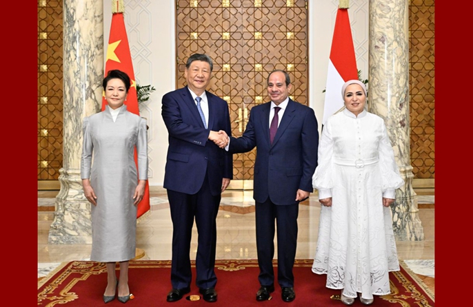 Cairo, colloquio tra Xi Jinping e Abdel Fattah al-Sisi