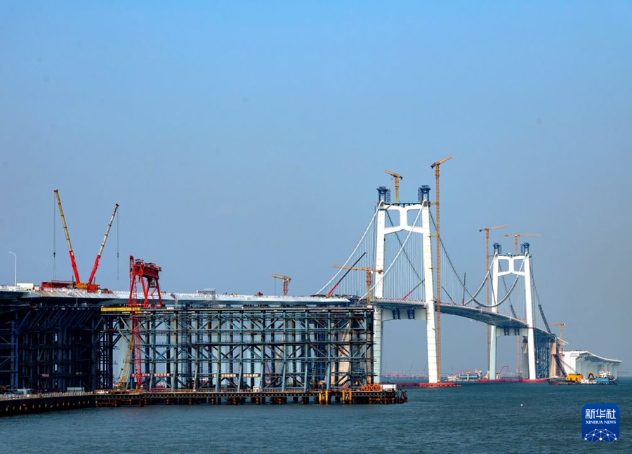 La costruzione del ponte Xiamen-Kinmen procede regolarmente