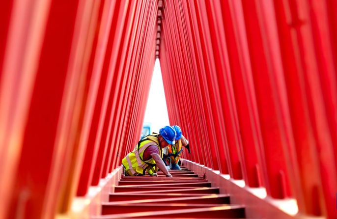 La costruzione del ponte Xiamen-Kinmen procede regolarmente